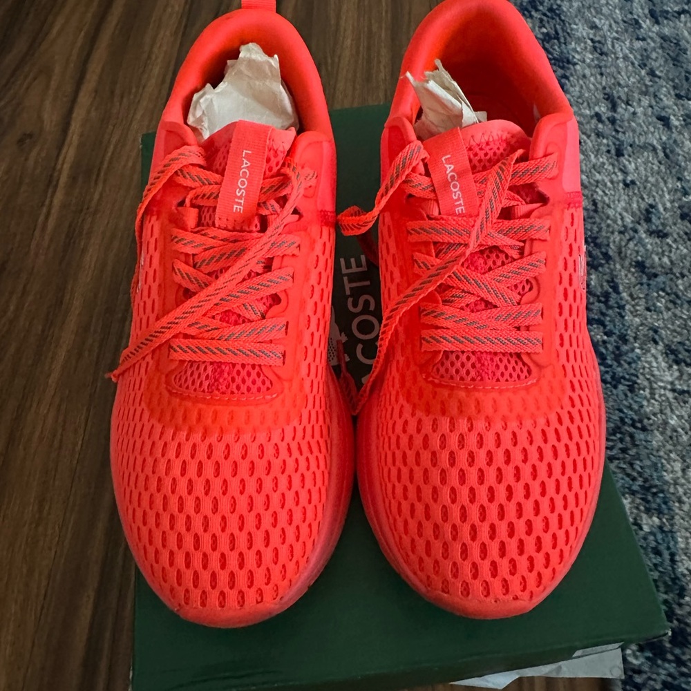 Lacoste women’s Bright Coral Athletic Sneakers - Unbranded
